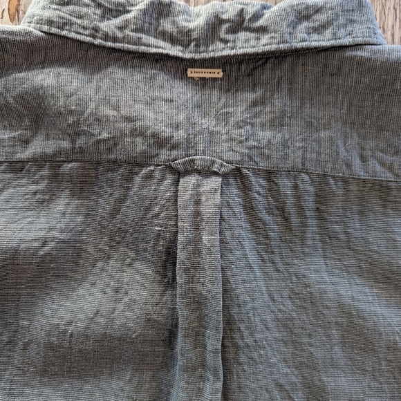 Men's 100% Linen Button Down Shirt Size XL - Picture 3 of 5